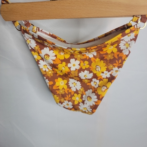 Pacsun La Hearts Retro Floral Cheeky Bottoms Swim Suit size small - Picture 4 of 5